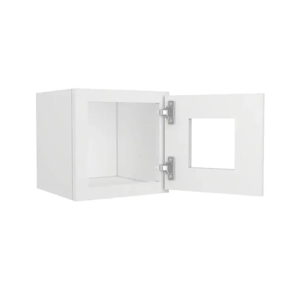 Glass Door Wall Cabinet - 12"W x 12"H