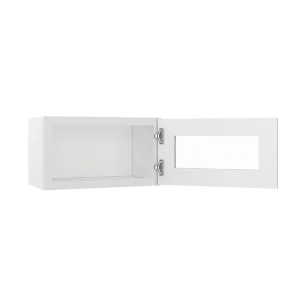 Glass Door Wall Cabinet - 21"W x 12"H