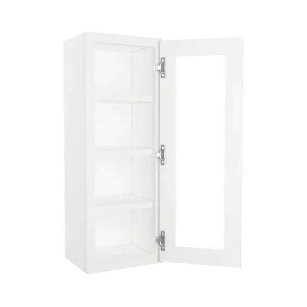 Glass Door Wall Cabinet - 18"W x 30"H
