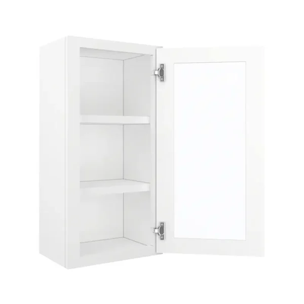 Glass Door Wall Cabinet - 18"W x 36"H