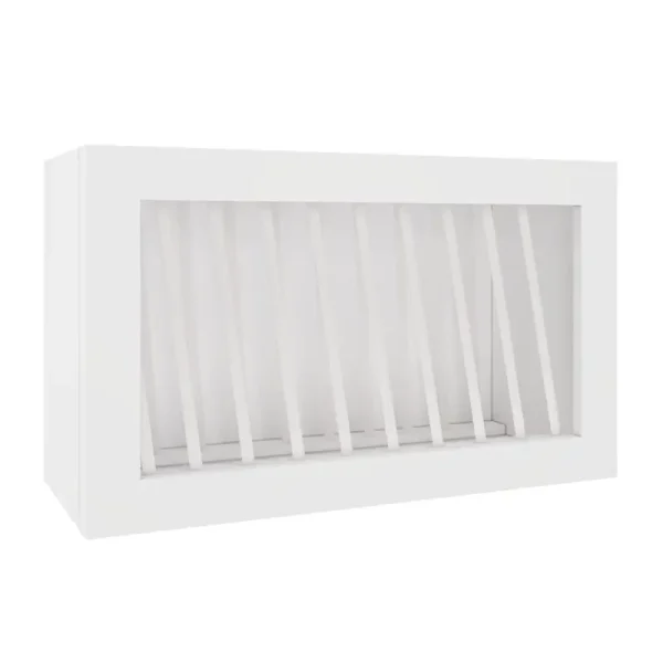 Wall Plate Rack Cabinet - 30"W x 18"H