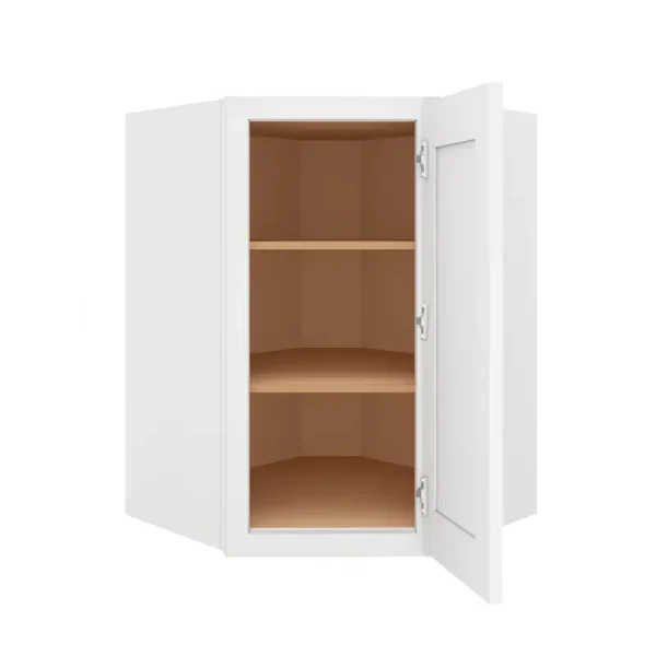 Diagonal Corner Wall Cabinet - 27"W x 36"H x 15"D