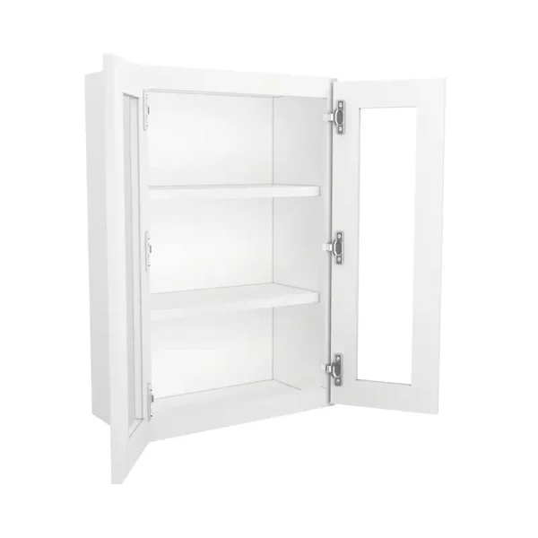 Glass Door Wall Cabinet - 24"W x 36"H